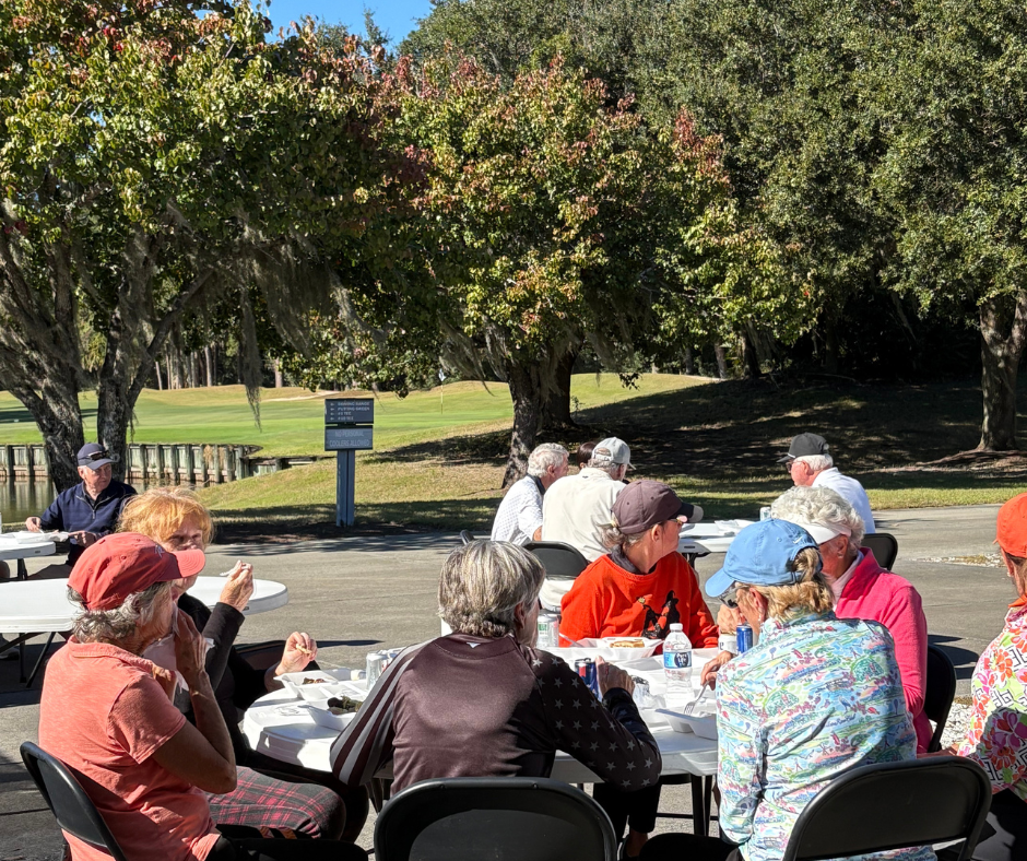 Old South 34th Anniversary Golf Tournament after golf celebration.
