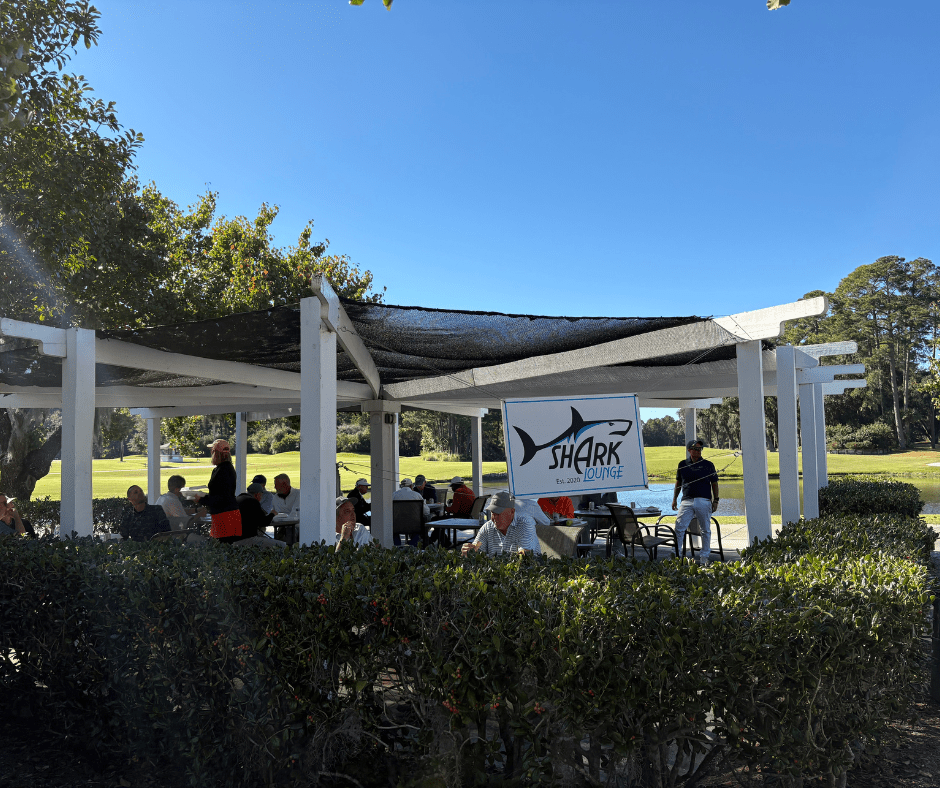 Old South 34th Anniversary Golf Tournament after play celebration.