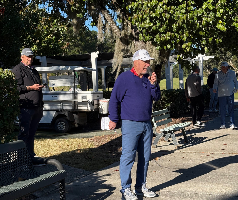 Old South 34th Anniversary Golf Tournament announcements by our Head Pro.